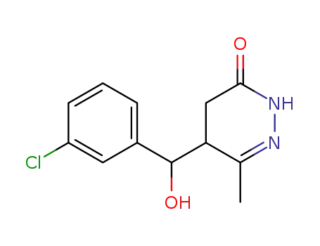 3(2H)-Pyridazinone,5-[(3-chlorophenyl)hydroxymethyl]-4,5-dihydro-6-methyl-