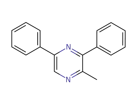 Molecular Structure of 93764-52-4 (Pyrazine, 2-methyl-3,5-diphenyl-)