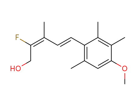 2,4-Pentadien-1-ol,
2-fluoro-5-(4-methoxy-2,3,6-trimethylphenyl)-3-methyl-, (E,E)-