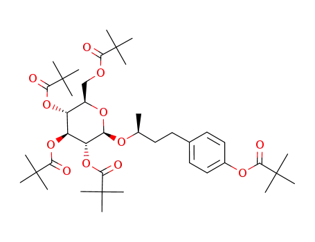 Molecular Structure of 152339-89-4 (epi-rhododendrin pentapivalate)