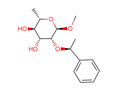 methyl 2-O-(S)-(1-phenylethyl)-α-L-rhamnopyranoside
