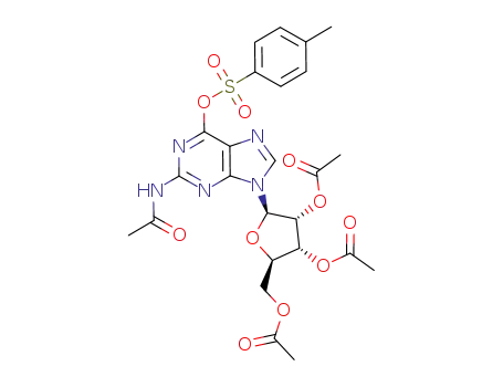 Guanosine, N-acetyl-, 2',3',5'-triacetate 6-(4-methylbenzenesulfonate)