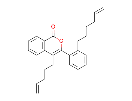 1H-2-Benzopyran-1-one, 3-[2-(5-hexenyl)phenyl]-4-(4-pentenyl)-