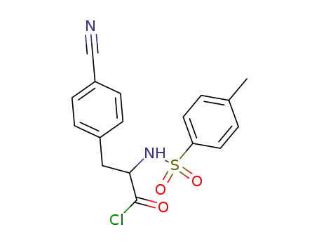 Molecular Structure of 80852-48-8 (N-<sub>α</sub>-Tosyl-4-cyanphenylalaninchlorid)