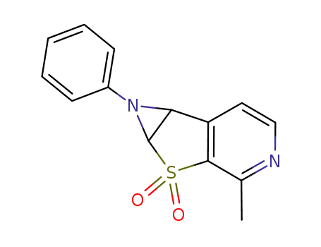 3-Methyl-1-phenyl-1a,6b-dihydro-1H-azirino<4,5>thieno<2,3-c>pyridin-2,2-dioxid