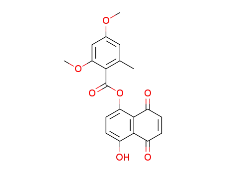 5-(2',4'-dimethoxy-6'-methylbenzoyloxy)-8-hydroxy-1,4-naphthoquinone