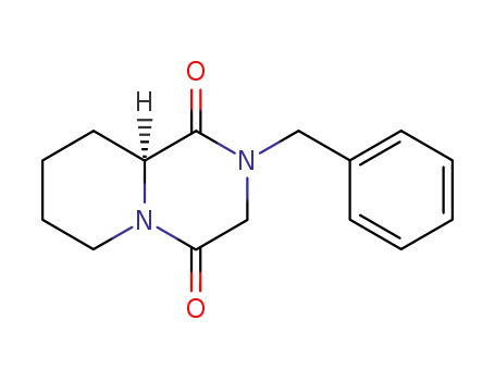 Molecular Structure of 133523-43-0 ((S)-2-Benzyl-hexahydro-pyrido[1,2-a]pyrazine-1,4-dione)