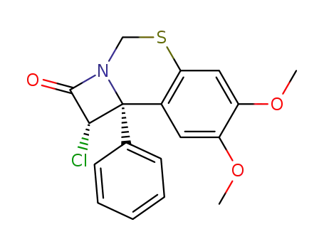 (1S,8bS)-1-Chloro-6,7-dimethoxy-8b-phenyl-1,8b-dihydro-4-thia-2a-aza-cyclobuta[a]naphthalen-2-one