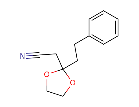 1,3-Dioxolane-2-acetonitrile, 2-(2-phenylethyl)-