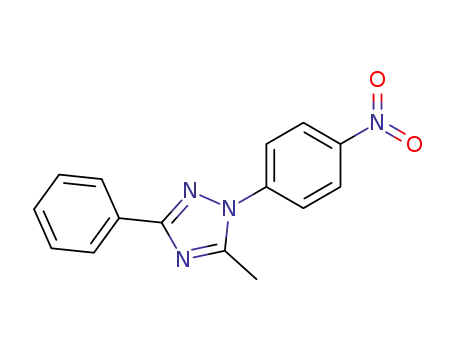 Molecular Structure of 115591-24-7 (1-{4-nitrophenyl}-5-methyl-3-phenyl-1H-1,2,4-triazole)