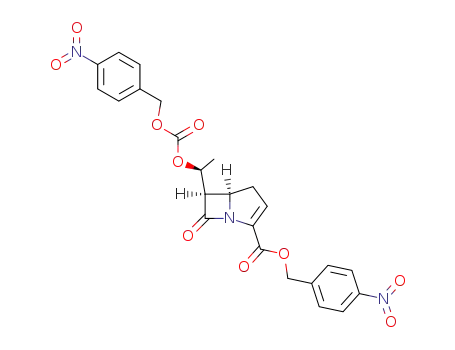 (+/-)-p-nitrobenzyl 6(R*)-(1(S*)-((((p-nitronbenzyl)oxy)carbonyl)oxy)ethyl)-1-carba-2-penem-3-carboxylate