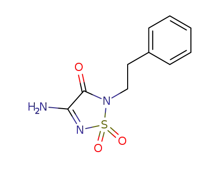 Molecular Structure of 106350-11-2 (4-amino-2-phenethyl-2,3-dihydro-3-oxo-1,2,5-thiadiazole 1,1-dioxide)