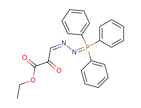 Molecular Structure of 102888-61-9 (Propanoic acid, 2-oxo-3-[(triphenylphosphoranylidene)hydrazono]-,
ethyl ester)