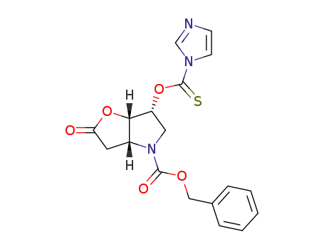 (3aR,6R,6aS)-6-(Imidazole-1-carbothioyloxy)-2-oxo-hexahydro-furo[3,2-b]pyrrole-4-carboxylic acid benzyl ester