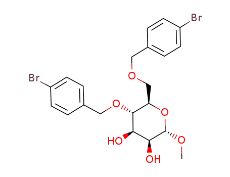 methyl 4,6-di-O-(p-bromobenzyl)-α-D-mannopyranoside