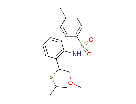 Benzenesulfonamide,
N-[2-[2-methoxy-1-[(1-methylethyl)thio]ethyl]phenyl]-4-methyl-