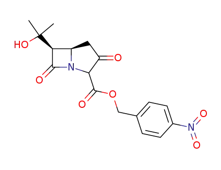 (5R,6R)-6-(1-Hydroxy-1-methyl-ethyl)-3,7-dioxo-1-aza-bicyclo[3.2.0]heptane-2-carboxylic acid 4-nitro-benzyl ester