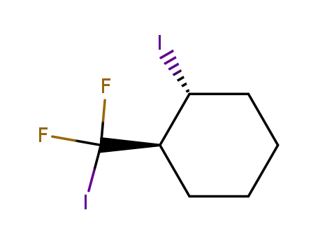 Cyclohexane, 1-(difluoroiodomethyl)-2-iodo-, trans-