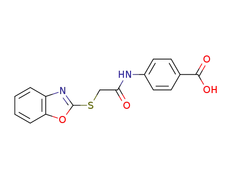 4-[2-(Benzooxazol-2-ylsulfanyl)-acetylamino]-benzoic acid