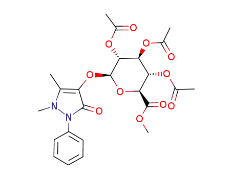 Methyl 1'-<4-hydroxy-2,3-dimethyl-1-phenyl-3-pyrazoline-5-one>-2',3',4'-tri-O-acetyl-β-D-glucopyranuronate