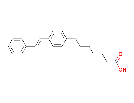 Molecular Structure of 77814-48-3 (Benzeneheptanoic acid, 4-(2-phenylethenyl)-, (E)-)