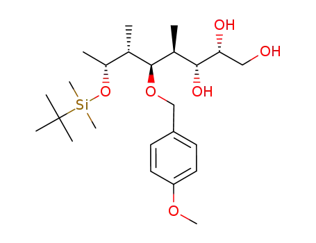 4,6,8-trideoxy-4,6-di-C-methyl-5-O-(p-methoxybenzyl)-7-O-(tert-butyldimethylsilyl)-D-threo-L-galactooctanol