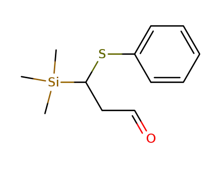 Molecular Structure of 96787-43-8 (Propanal, 3-(phenylthio)-3-(trimethylsilyl)-)