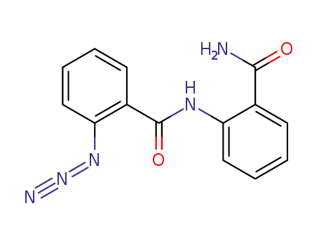 Molecular Structure of 72367-11-4 (1-{2-[(2-carbamoylphenyl)carbamoyl]phenyl}triaza-1,2-dien-2-ium)