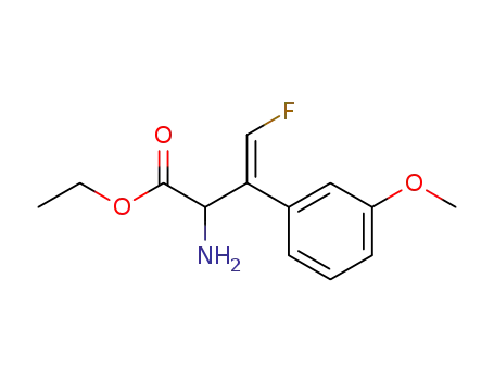Molecular Structure of 90080-01-6 (Phenylalanine, b-(fluoromethylene)-3-methoxy-, ethyl ester, (E)-)