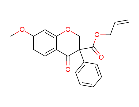 Molecular Structure of 153488-94-9 (3-allyloxycarbonyl-7-methoxy-3-phenylchroman-4-one)