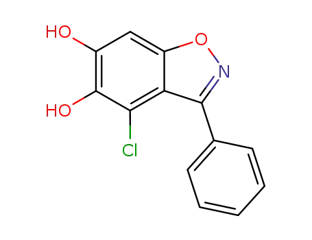 1,2-Benzisoxazole-5,6-diol, 4-chloro-3-phenyl-