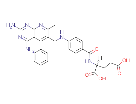 L-Glutamic acid,
N-[4-[[(2,4-diamino-7-methyl-5-phenylpyrido[2,3-d]pyrimidin-6-yl)methyl]
amino]benzoyl]-