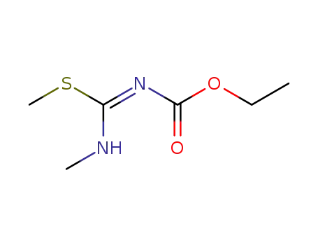 Carbamic  acid,  [(methylamino)(methylthio)methylene]-,  ethyl  ester  (9CI)