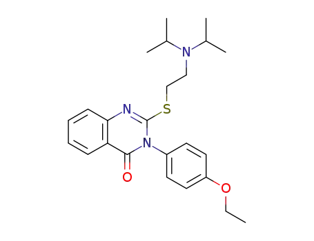 Molecular Structure of 108534-41-4 (2-(2-Diisopropylamino-ethylsulfanyl)-3-(4-ethoxy-phenyl)-3H-quinazolin-4-one)