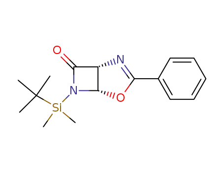 4-Oxa-2,6-diazabicyclo[3.2.0]hept-2-en-7-one,
6-[(1,1-dimethylethyl)dimethylsilyl]-3-phenyl-