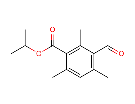 Molecular Structure of 135779-05-4 (3-Formyl-2,4,6-trimethyl-benzoic acid isopropyl ester)