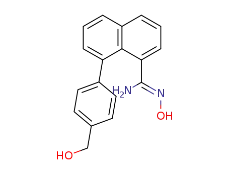 8-<4-(Hydroxymethyl)phenyl>naphthalin-1-carboxamidoxim