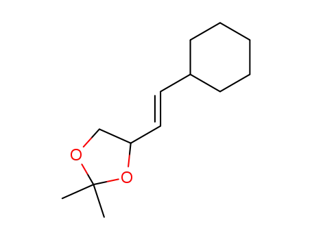 1,3-Dioxolane, 4-(2-cyclohexylethenyl)-2,2-dimethyl-, (E)-