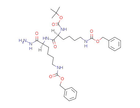 tert-butyl N-[1-[[1-(hydrazinecarbonyl)-5-phenylmethoxycarbonylamino-pentyl]carbamoyl]-5-phenylmethoxycarbonylamino-pentyl]carbamate cas  62146-52-5