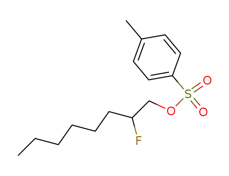 Molecular Structure of 116504-93-9 (1-Octanol, 2-fluoro-, 4-methylbenzenesulfonate)