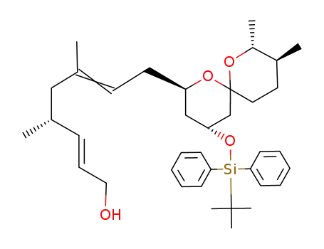 (2R,4R,6R,8R,9S)-4-<(tert-butyldiphenylsilyl)oxy>-8,9-dimethyl-2-<(5R)-8-hydroxy-3,5-dimethyl-2(Z),6(E)-octadien-1-yl>-1,7-dioxaspiro<5.5>undecane