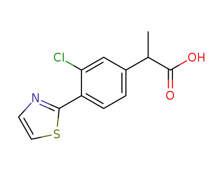 3-클로로-α-메틸-4-(2-티아졸릴)벤젠아세트산