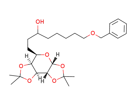 13-O-benzyl-6,7,9,10,11,12-hexadeoxy-1,2:3,4-di-O-isopropylidene-DL-glycero-α-D-galacto-tridecopyranose