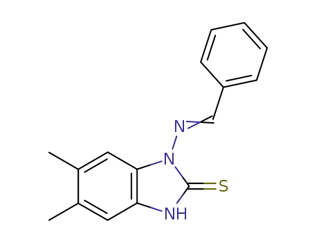 1-benzylideneamino-5,6-dimethylbenzimidazoline-2-thione