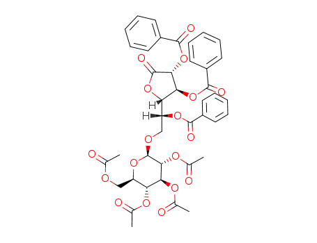 2,3,5-tri-O-benzoyl-6-O-(2,3,4,6-tetra-O-acetyl-β-D-glucopyranosyl)-D-galactono-1,4-lactone