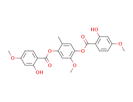 Benzoic acid, 2-hydroxy-4-methoxy-, 2-methoxy-5-methyl-1,4-phenylene
ester