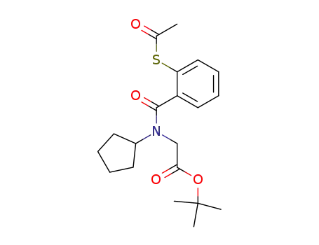 Glycine, N-[2-(acetylthio)benzoyl]-N-cyclopentyl-, 1,1-dimethylethyl ester