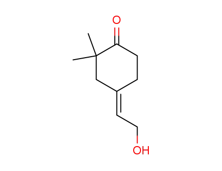 Cyclohexanone, 4-(2-hydroxyethylidene)-2,2-dimethyl-, (E)-