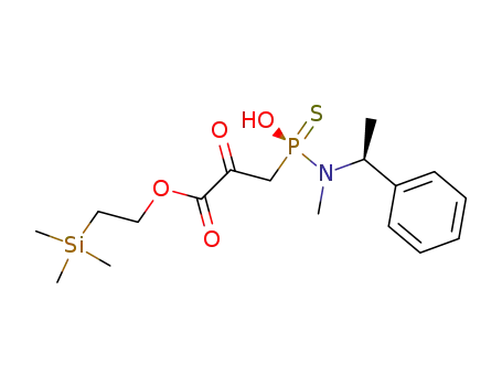 (S<sub>p</sub>,S<sub>c</sub>)-2-(trimethylsilyl)ethyl 3-<<methyl(1-phenylethyl)amino>phosphinothioyl>-2-oxopropanoate