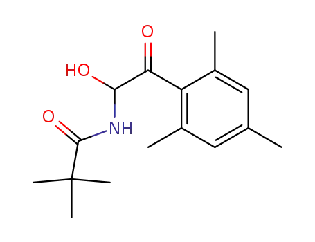 Molecular Structure of 100841-74-5 (N-<(Hydroxy)(2,4,6-trimethylbenzoyl)methyl>pivalamid)